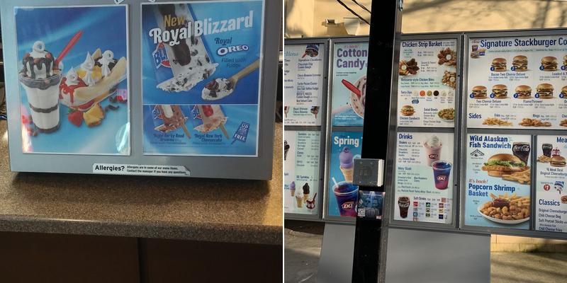 Dairy Queen Grill & Chill Menu