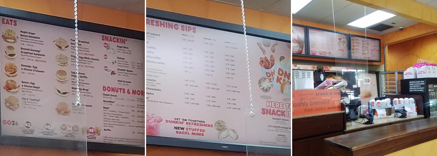 Dunkin' Menu