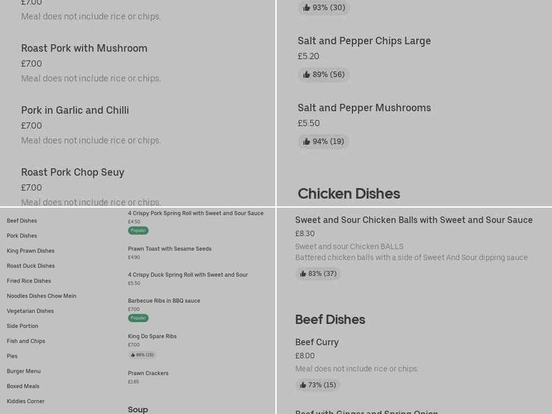 Plantation Chippy & Chinese Takeaway Menu