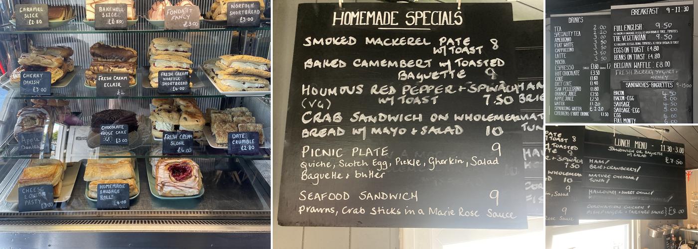 dunes riverside cafe Menu