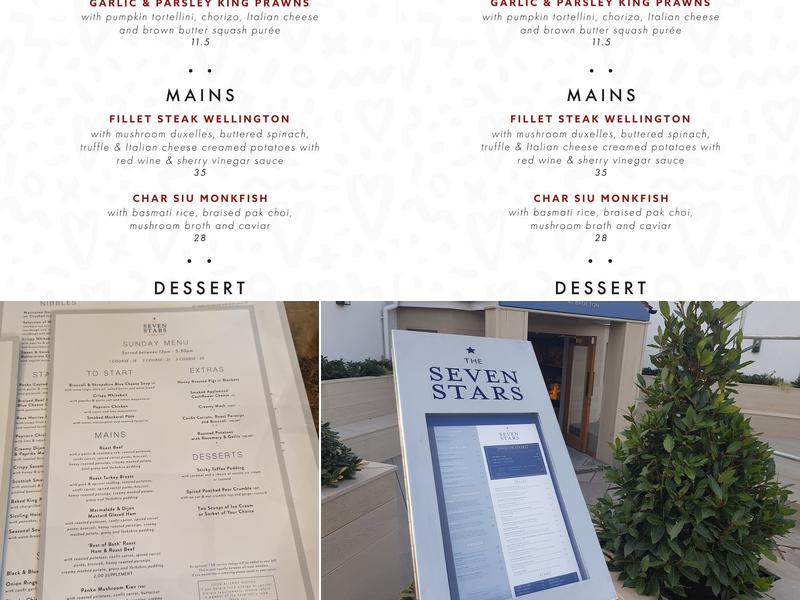 Seven Stars Menu
