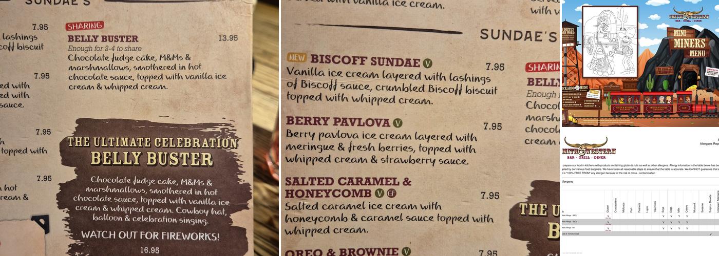 Smith & Western Menu