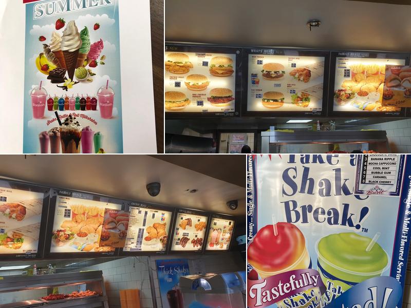 Simpsons Chicken Menu