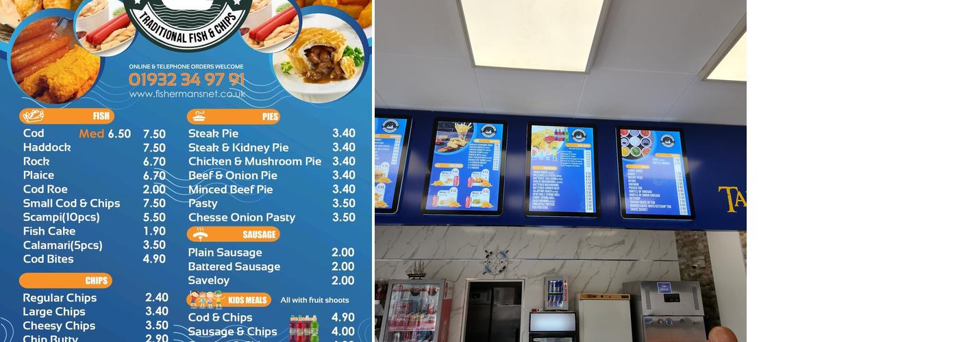 The Fishermans Net Menu