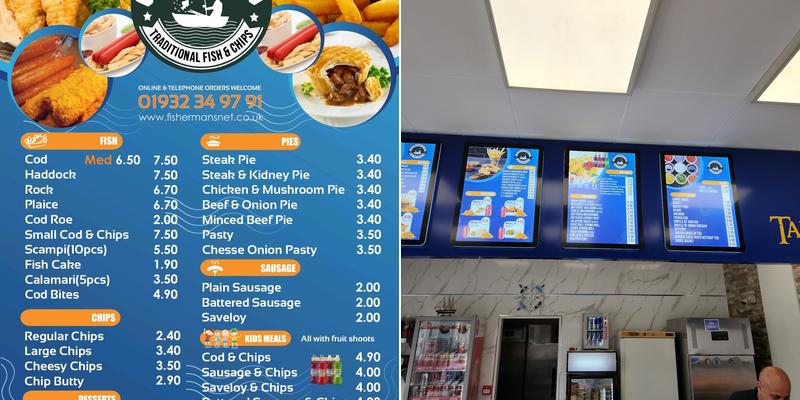 The Fishermans Net Menu