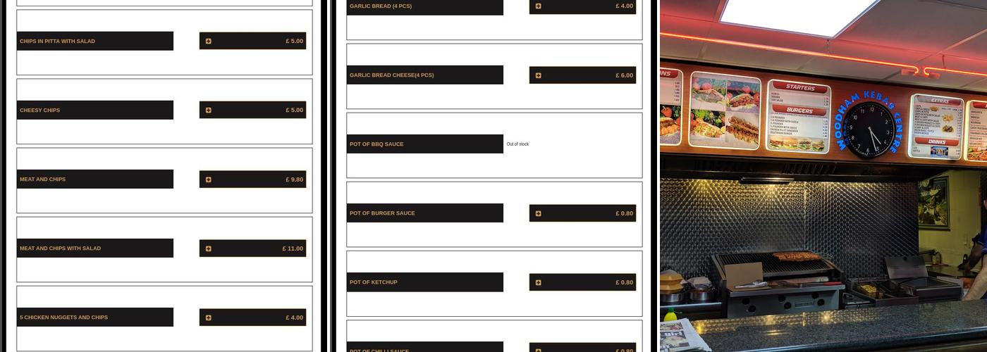 New Haw Kebab Centre Menu