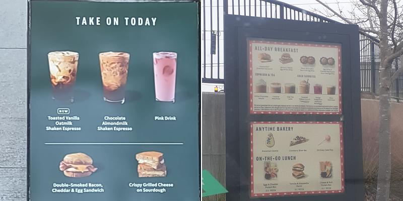Starbucks Coffee Company Menu