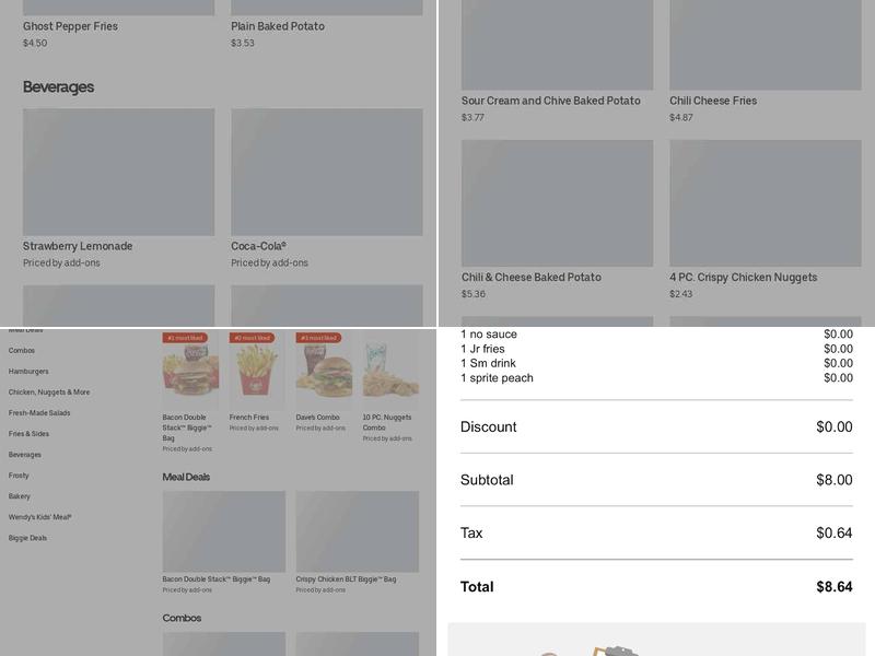 Wendy's Menu