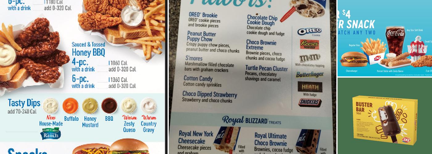 Dairy Queen Grill & Chill Menu