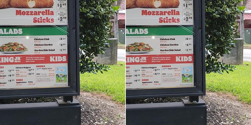 Burger King Menu