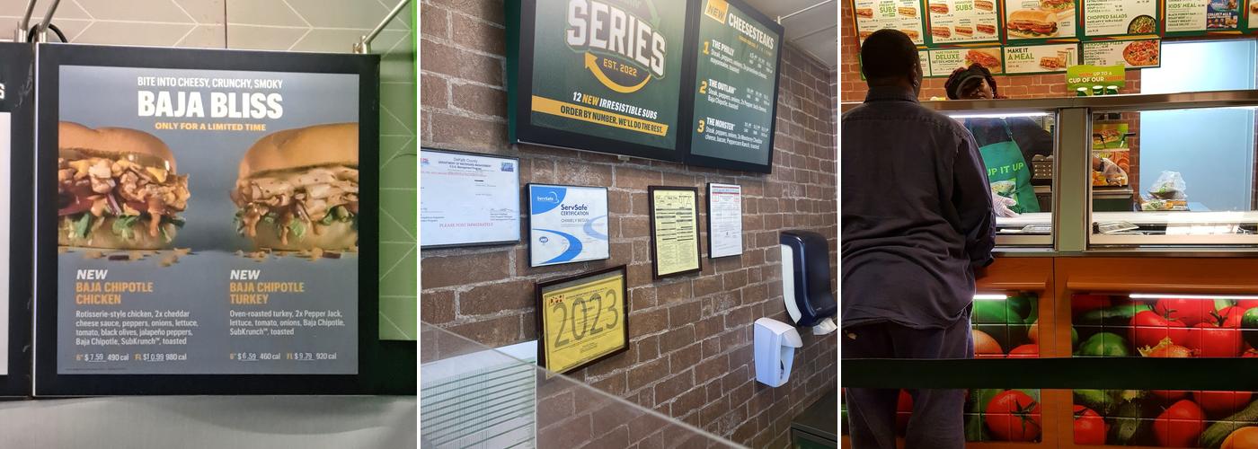 Subway Menu