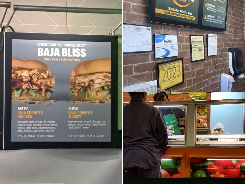 Subway Menu