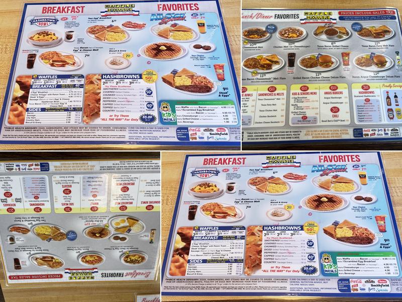 Waffle House Menu