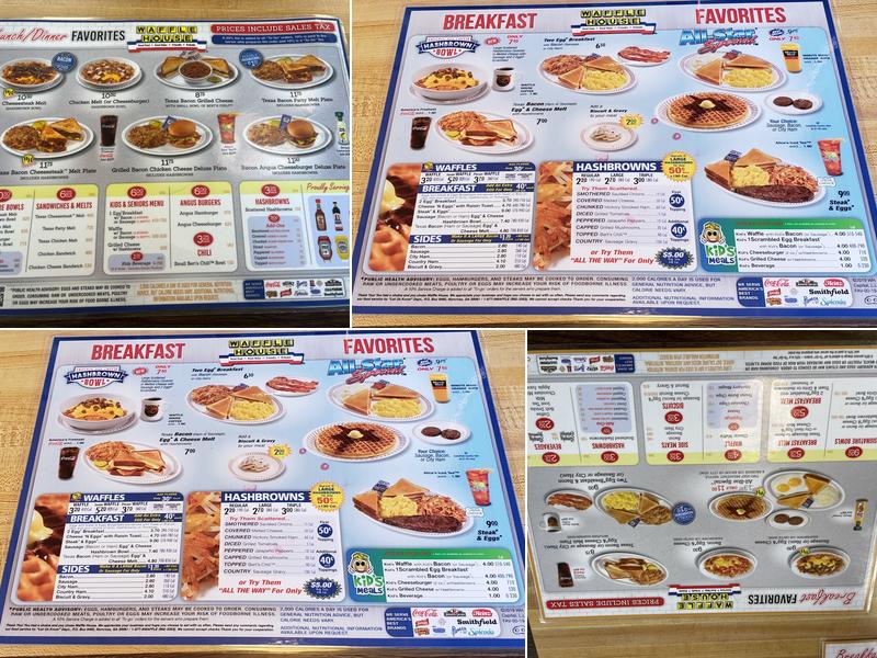 Waffle House Menu