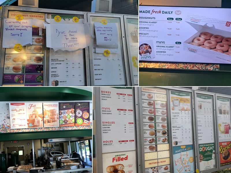 Krispy Kreme Menu