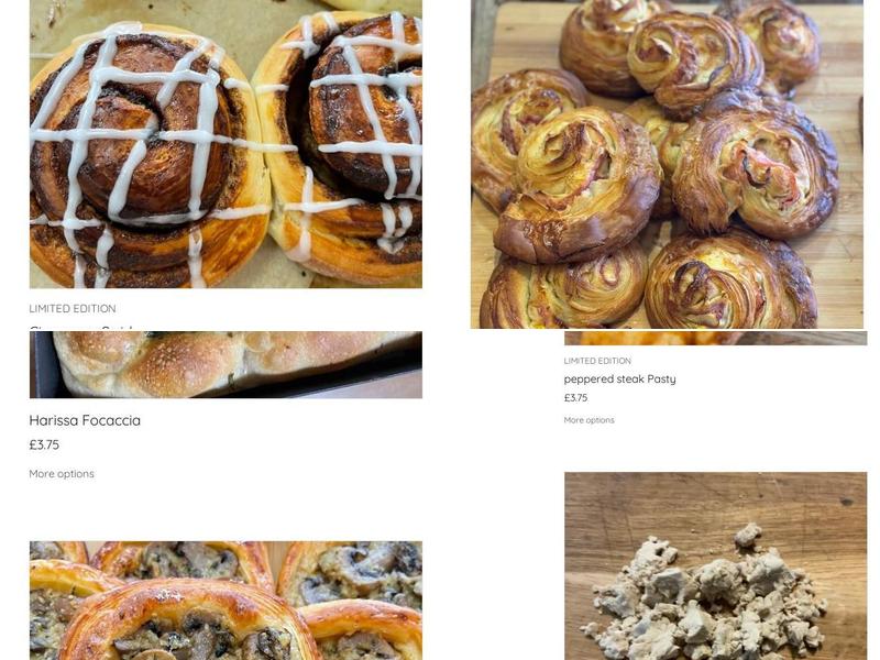 Nelsons Artisan School & Bakery Menu