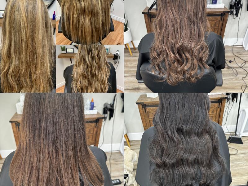 Hair extensions by Chelsey at C & CO Salon