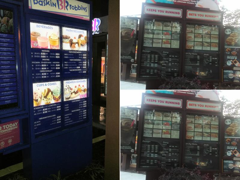 Baskin-Robbins Menu