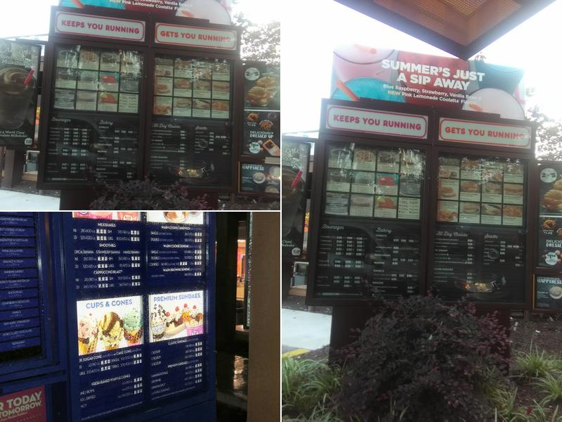 Baskin-Robbins Menu