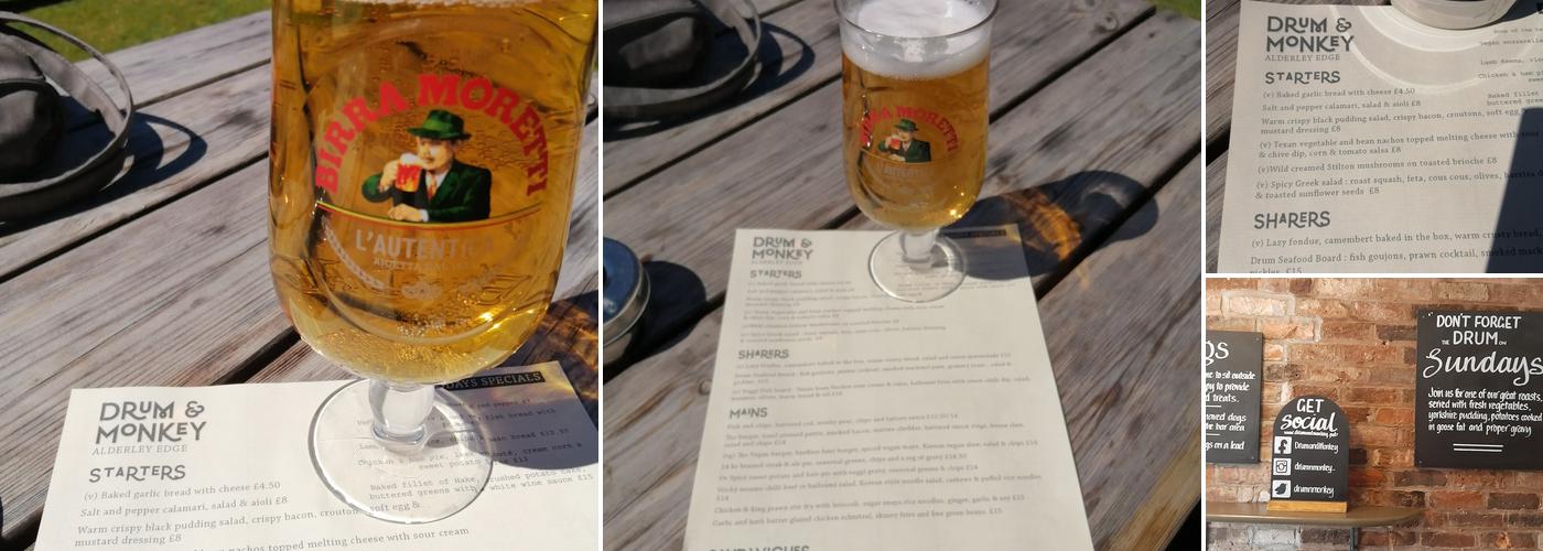 The Drum & Monkey Menu