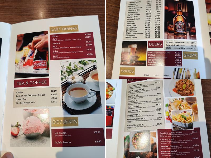 Panas Restaurant Menu