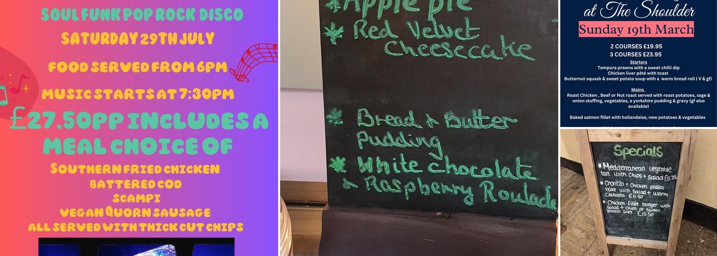 The Shoulder of Mutton Menu