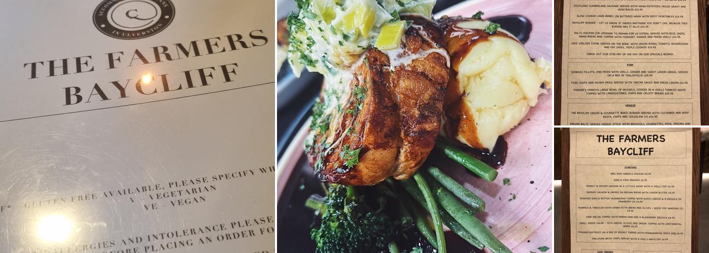 The Farmers Baycliff Menu