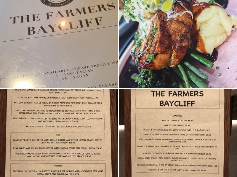 The Farmers Baycliff Menu