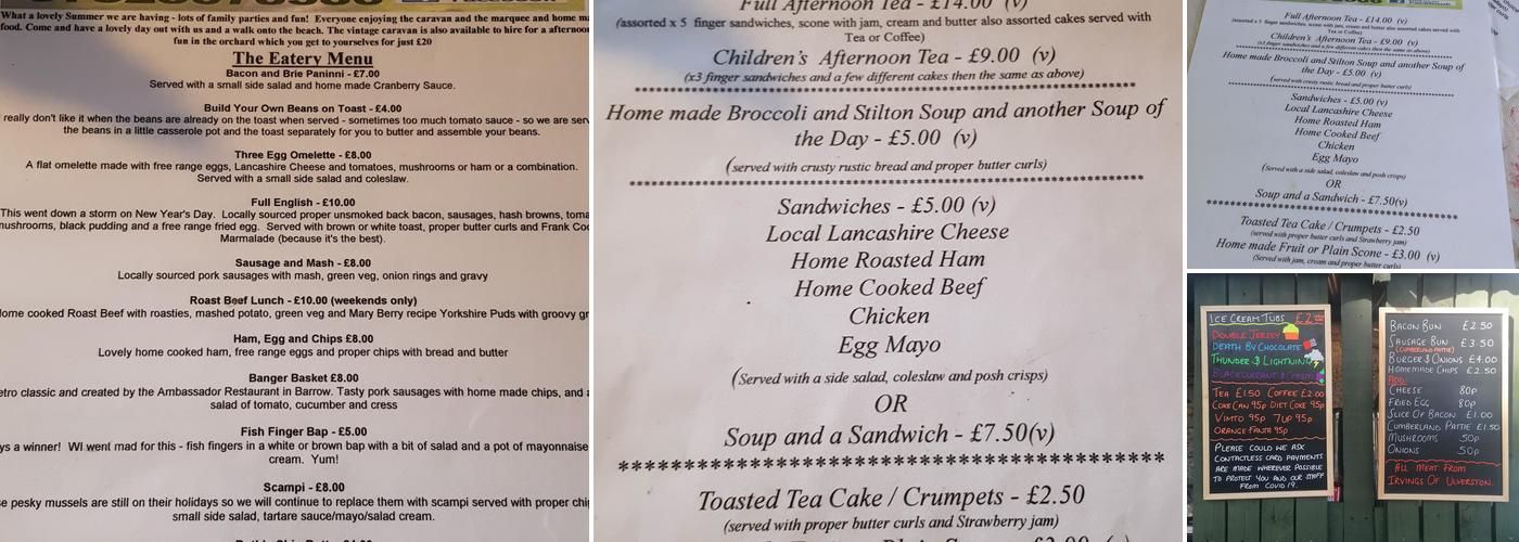 Moat Farm Takeaway Menu