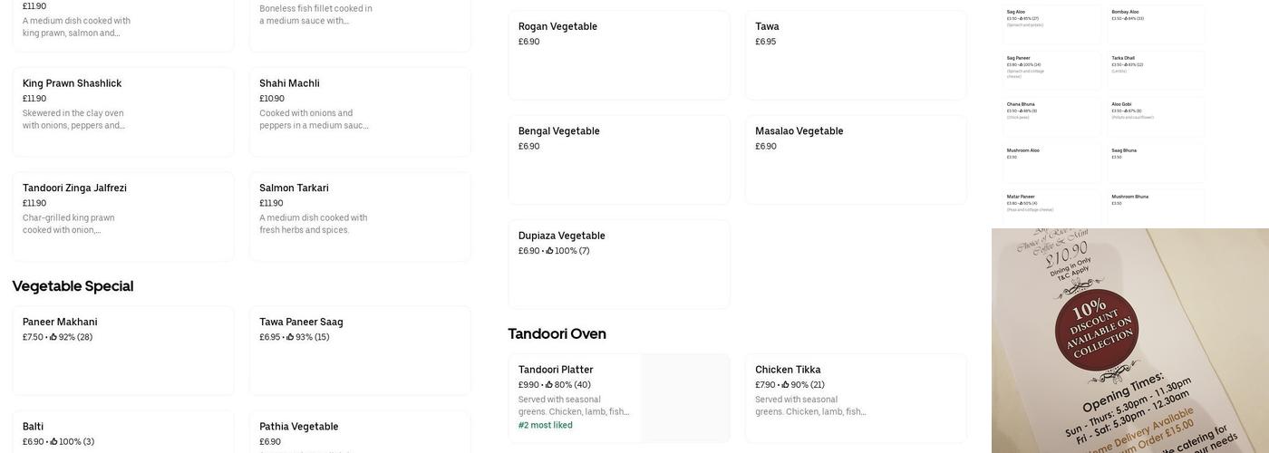 Regards Aldridge Menu