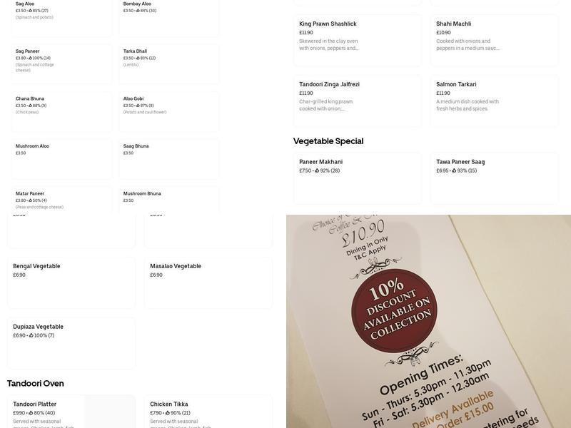 Regards Aldridge Menu