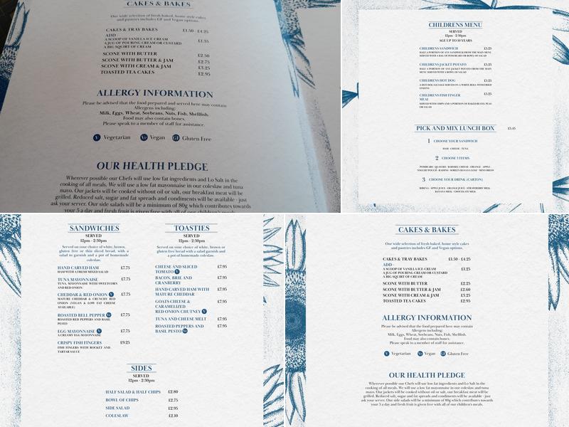 The Waterside Café Menu