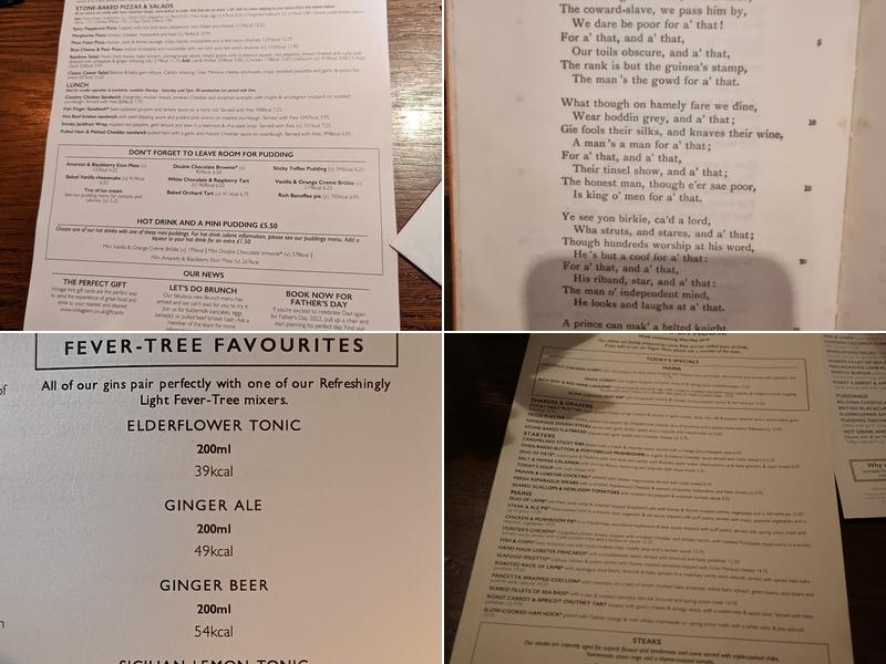 The Balloch House Menu