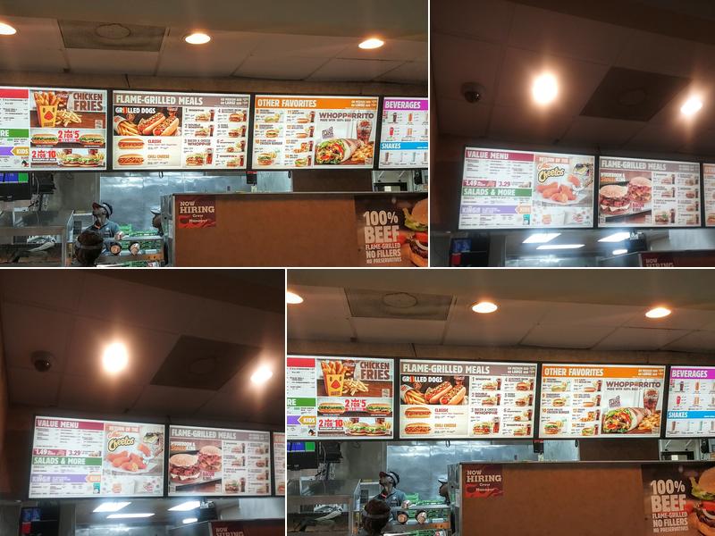 Burger King Menu
