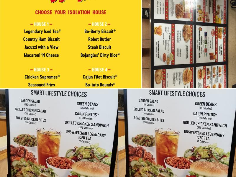 Bojangles Menu
