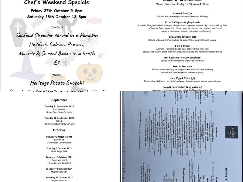 The Junction Inn & Kitchen Menu