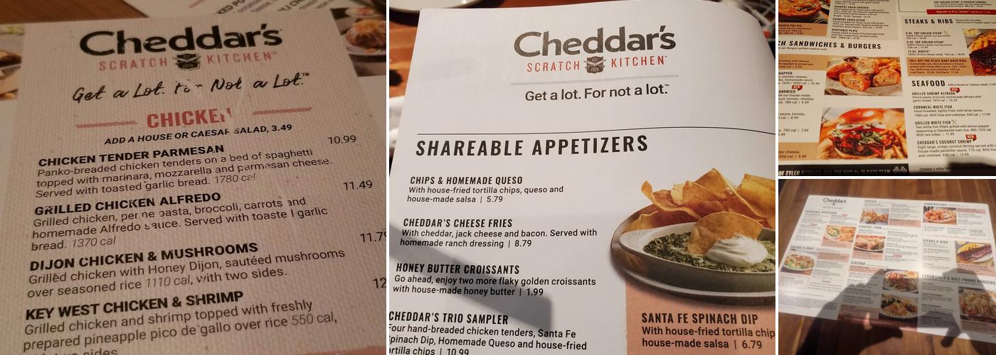 Cheddar's Scratch Kitchen Menu