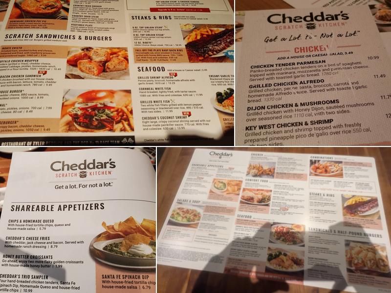 Cheddar's Scratch Kitchen Menu