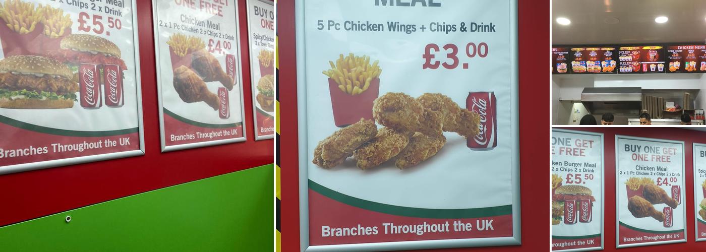 UK Fried Chicken Halal Menu