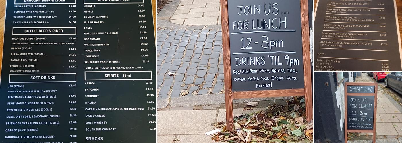 The Red Lion Inn Menu