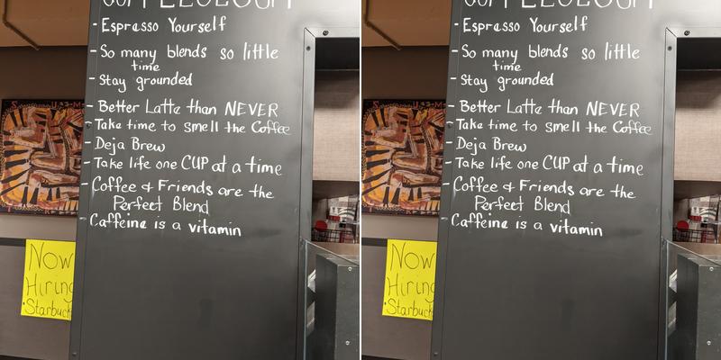 Starbucks Menu