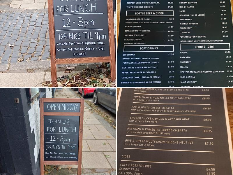 The Red Lion Inn Menu