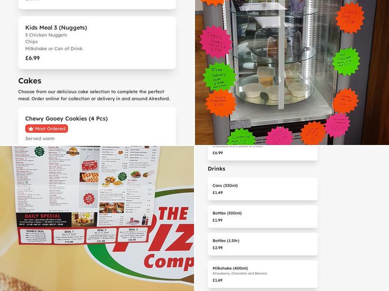 The Family Pizza Alresford Menu