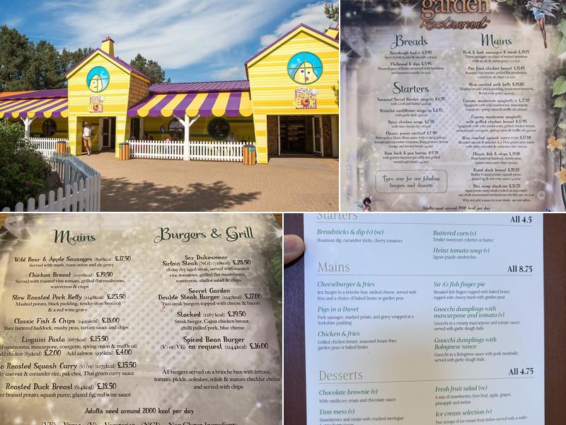 Secret Garden Restaurant Menu