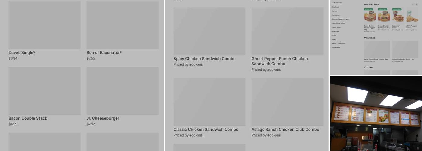 Wendy's Menu
