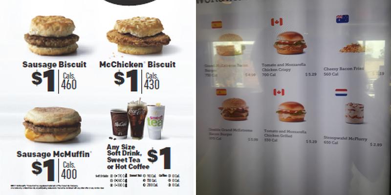 McDonald's Menu