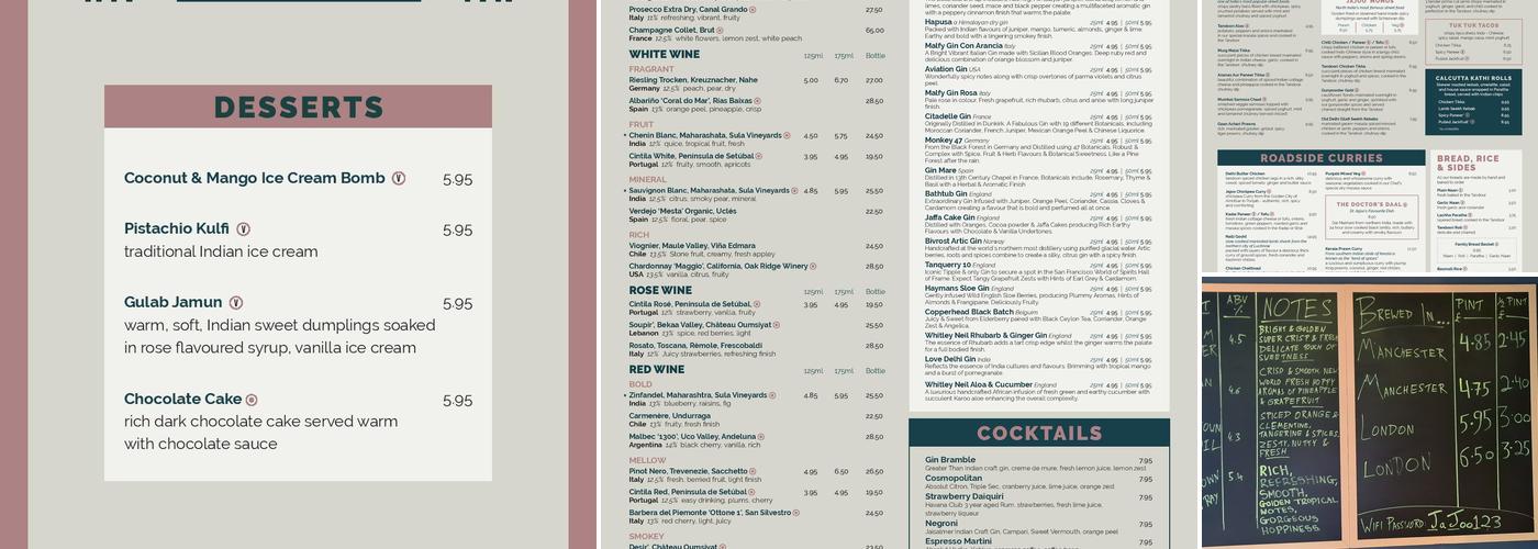Jajoo Indian Street Food and Craft Gin Bar Menu