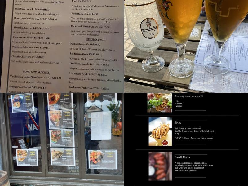 Belgian Bar Menu