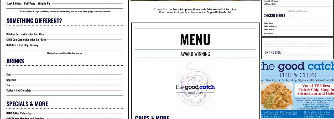 The Good Catch Menu