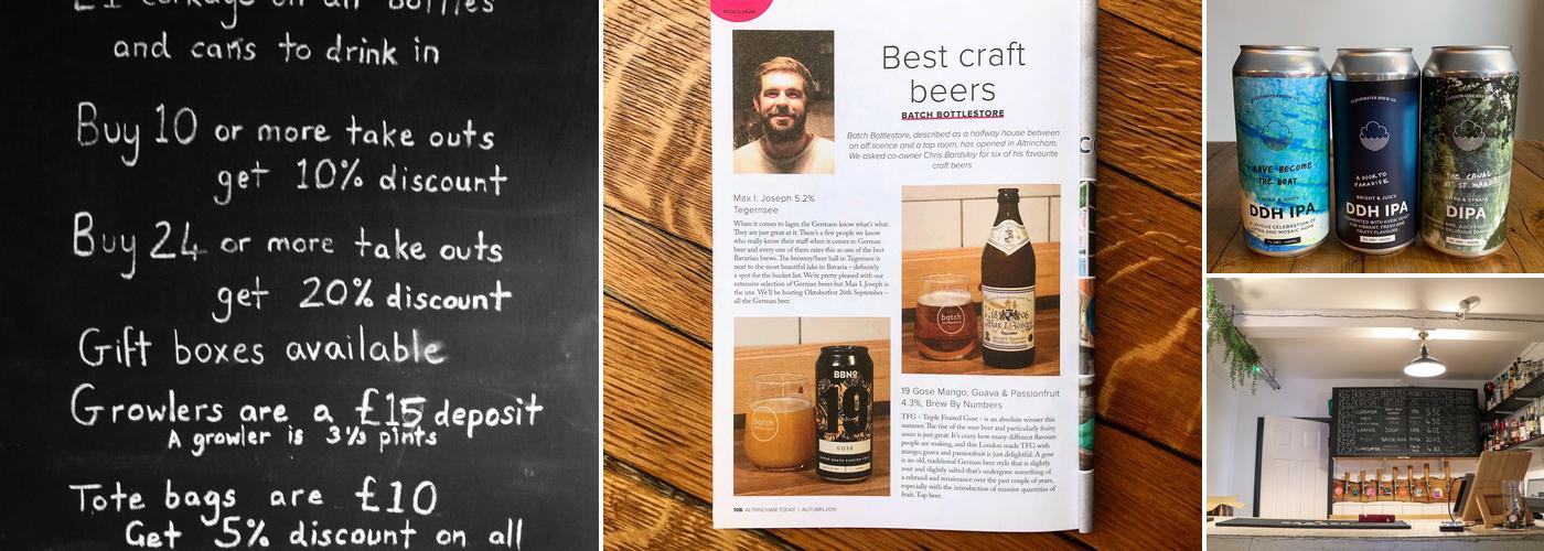 batch bottlestore Menu